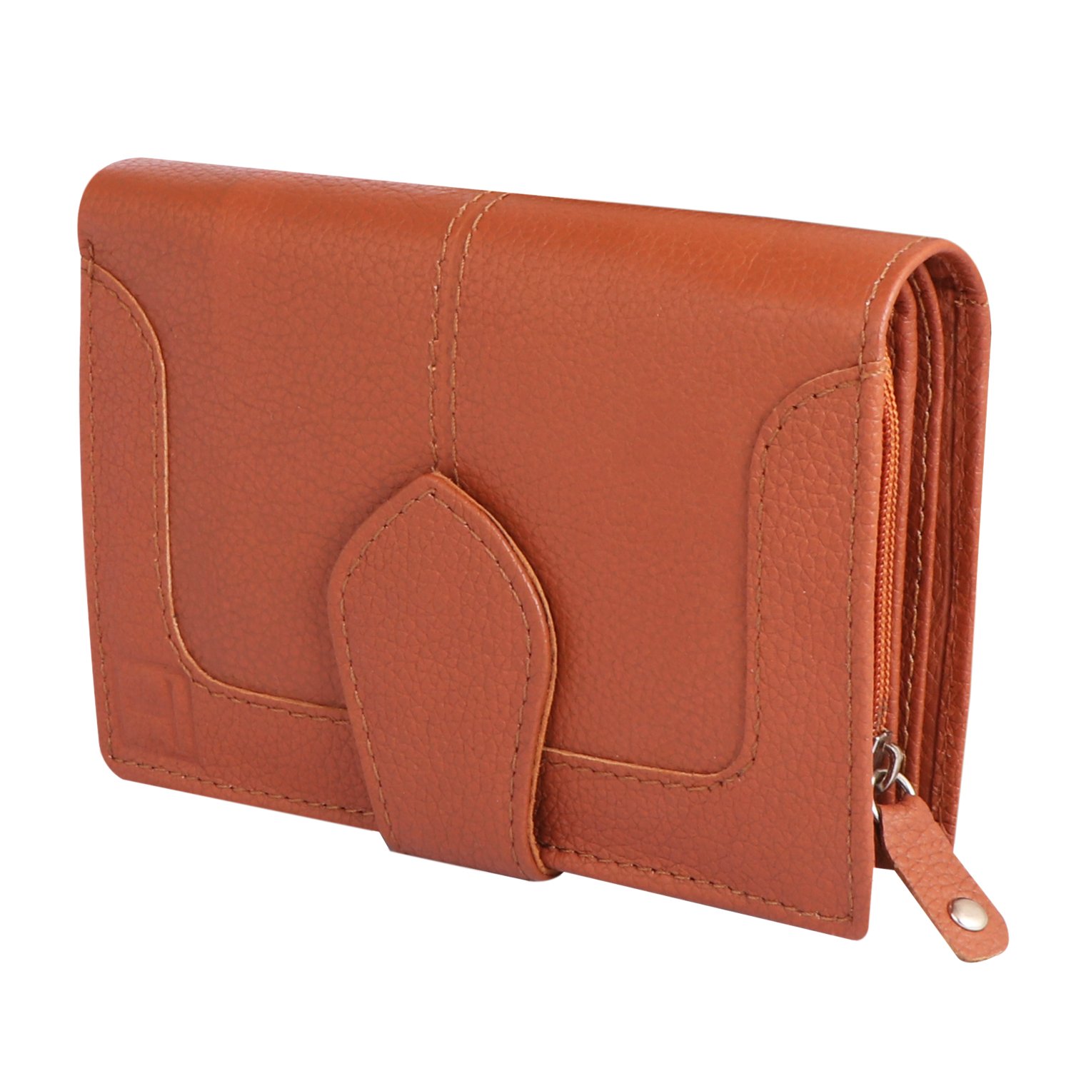 Burnt Sienna Zip-Around Wallet