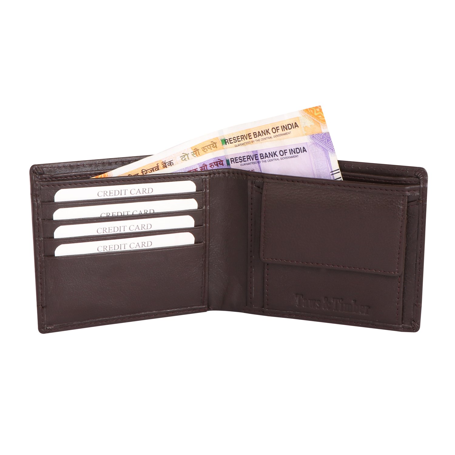 Classic Cocoa Brown Bi-fold Wallet