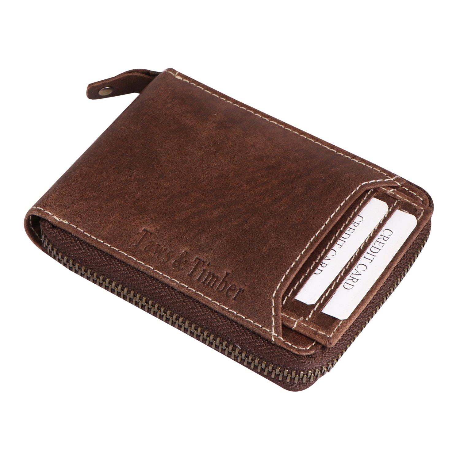 Vintage Chestnut Fold Wallet