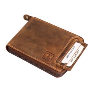 Vintage Rustic Zip Wallet